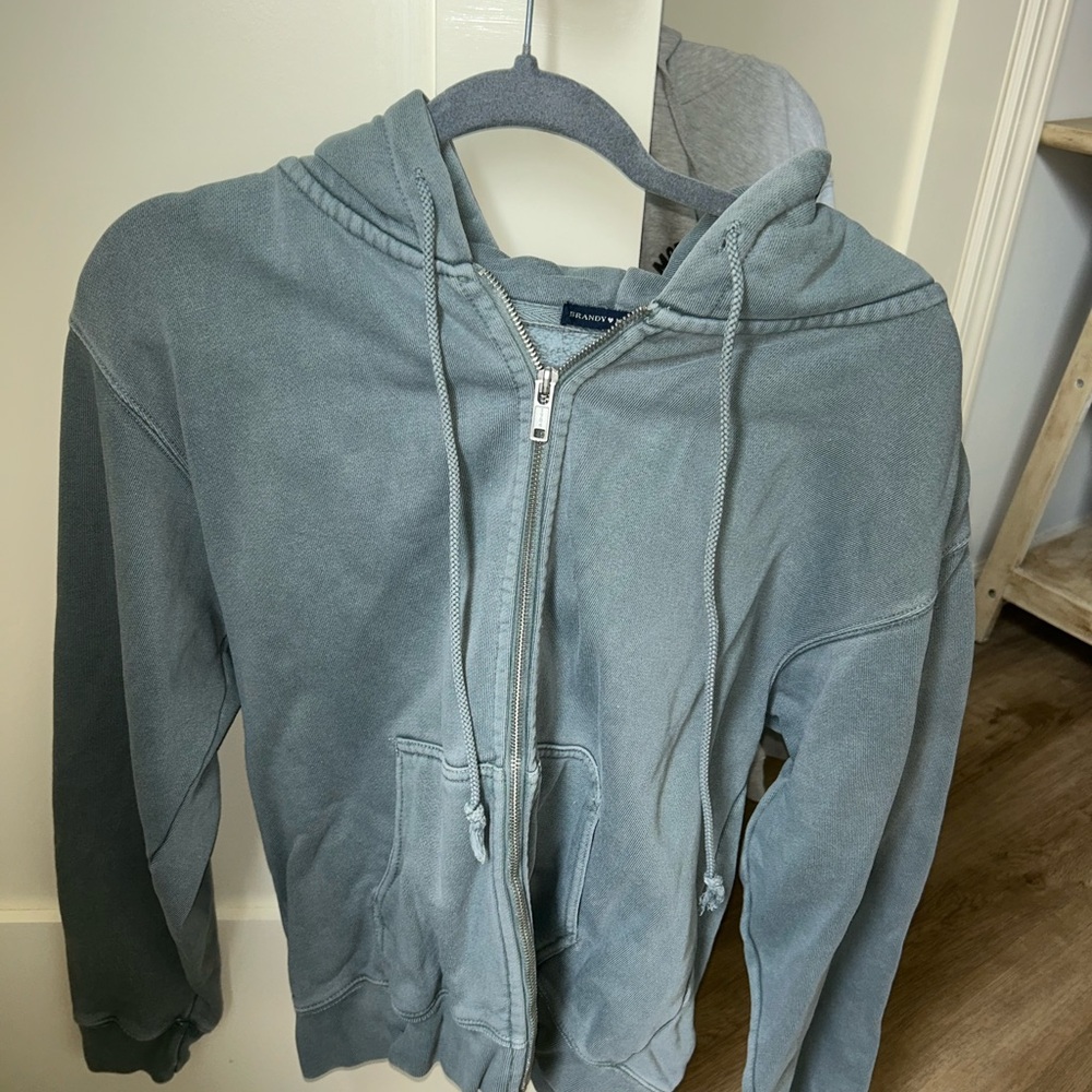 Blue Zip-Up Hoodie
